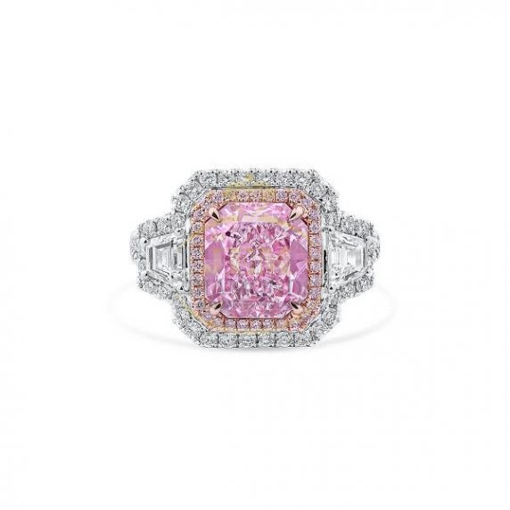 Fancy Light Purplish Pink Diamond Ring