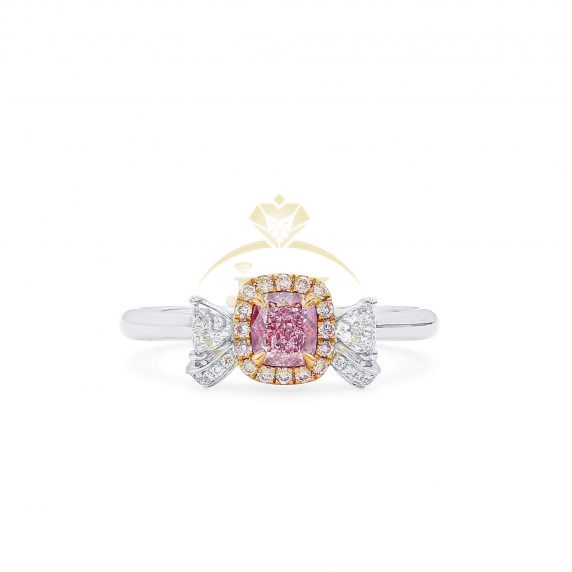 Very Light Pink Diamond Ring